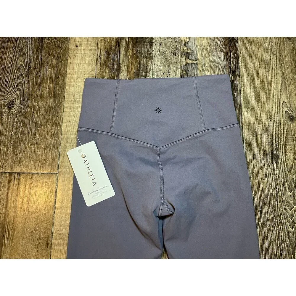 Athleta NWT Elation Lasercut Tight in Violet Dusk Size XS